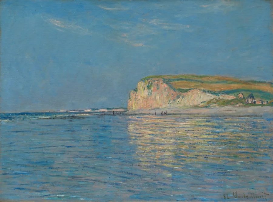 A Monet seascape printed as a gallery card